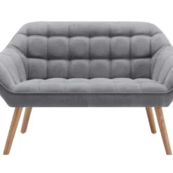 Canapé 2 Places En Tissu Gris CASERTA 8 Canapé 2 Places En Tissu Gris CASERTA -Promos Chesteris Boutique canape 14801847