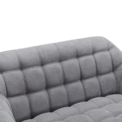 Canapé 2 Places En Tissu Gris CASERTA 10 Canapé 2 Places En Tissu Gris CASERTA -Promos Chesteris Boutique canape 14801851