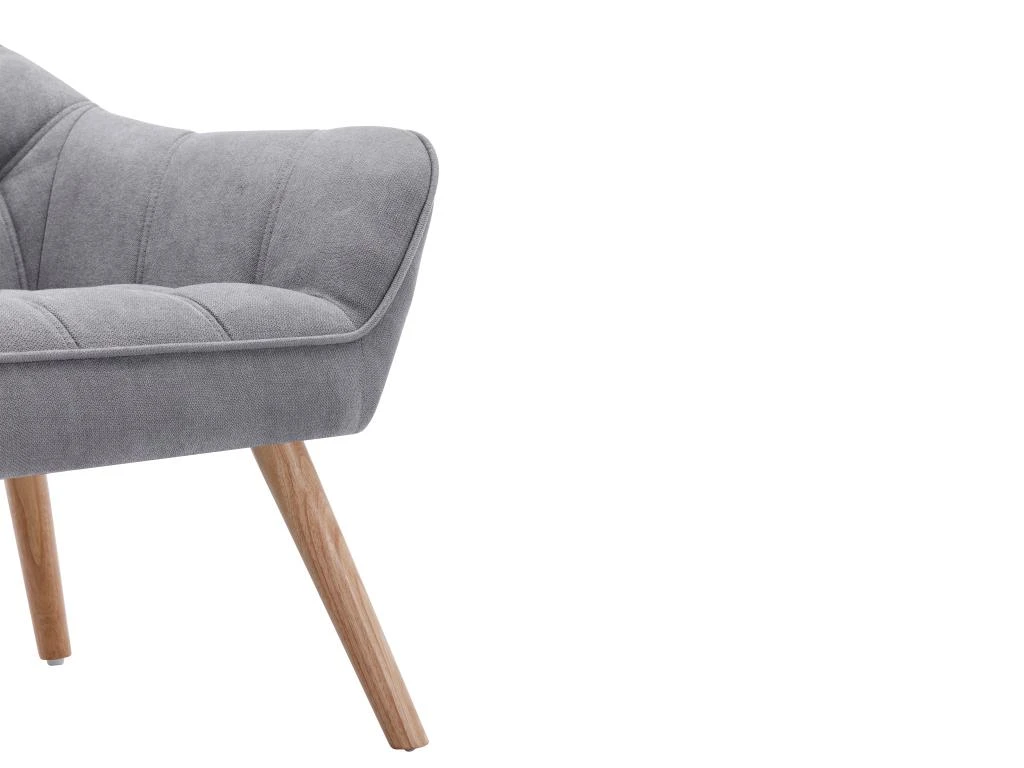 Canapé 2 Places En Tissu Gris CASERTA 4 Canapé 2 Places En Tissu Gris CASERTA – Image 4