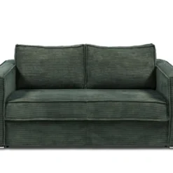 Canapé 3 Places Convertible Express En Velours Côtelé Vert Sapin - Couchage 140 Cm - Matelas 18 Cm LORETO 8 Canapé 3 Places Convertible Express En Velours Côtelé Vert Sapin - Couchage 140 Cm - Matelas 18 Cm LORETO -Promos Chesteris Boutique canape 14805893