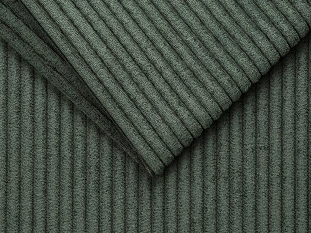 Canapé 3 Places Convertible Express En Velours Côtelé Vert Sapin - Couchage 140 Cm - Matelas 18 Cm LORETO 5 Canapé 3 Places Convertible Express En Velours Côtelé Vert Sapin - Couchage 140 Cm - Matelas 18 Cm LORETO – Image 5