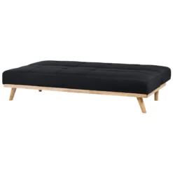 Canapé Convertible 3 Places En Tissu Noir FROYA -Promos Chesteris Boutique canape 14825541