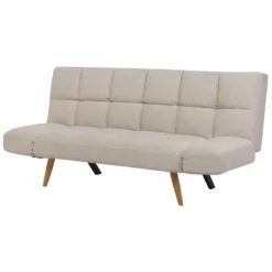 Canapé Convertible 3 Places En Tissu Beige INGARO -Promos Chesteris Boutique canape 14826389