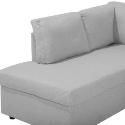 Canapé Panoramique Convertible 5 Places En Tissu Gris Clair KARRABO 18 Canapé Panoramique Convertible 5 Places En Tissu Gris Clair KARRABO -Promos Chesteris Boutique canape 14828067