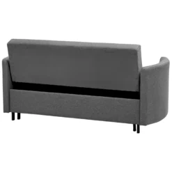Canapé Convertible 2 Places En Tissu Gris HOVIN -Promos Chesteris Boutique canape 14829195