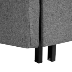 Canapé Convertible 2 Places En Tissu Gris HOVIN -Promos Chesteris Boutique canape 14829201