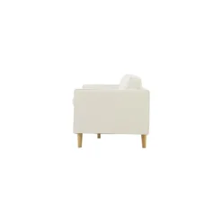 STAN - Canapé 3 Places Design En Velours Beige -Promos Chesteris Boutique canape 15001471