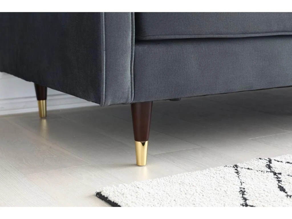 Nalha Gris Foncé Velours 3p 4 Nalha Gris Foncé Velours 3p – Image 4