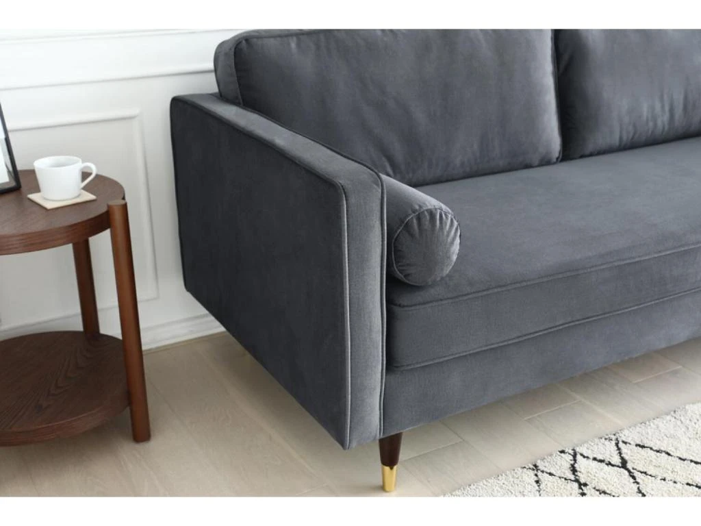 Nalha Gris Foncé Velours 3p 5 Nalha Gris Foncé Velours 3p – Image 5