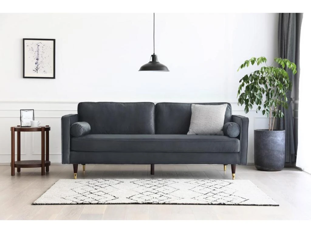 Nalha Gris Foncé Velours 3p 10 Nalha Gris Foncé Velours 3p – Image 10