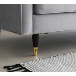 Nalha Gris Clair 3p Velours 12 Nalha Gris Clair 3p Velours -Promos Chesteris Boutique canape 15007925