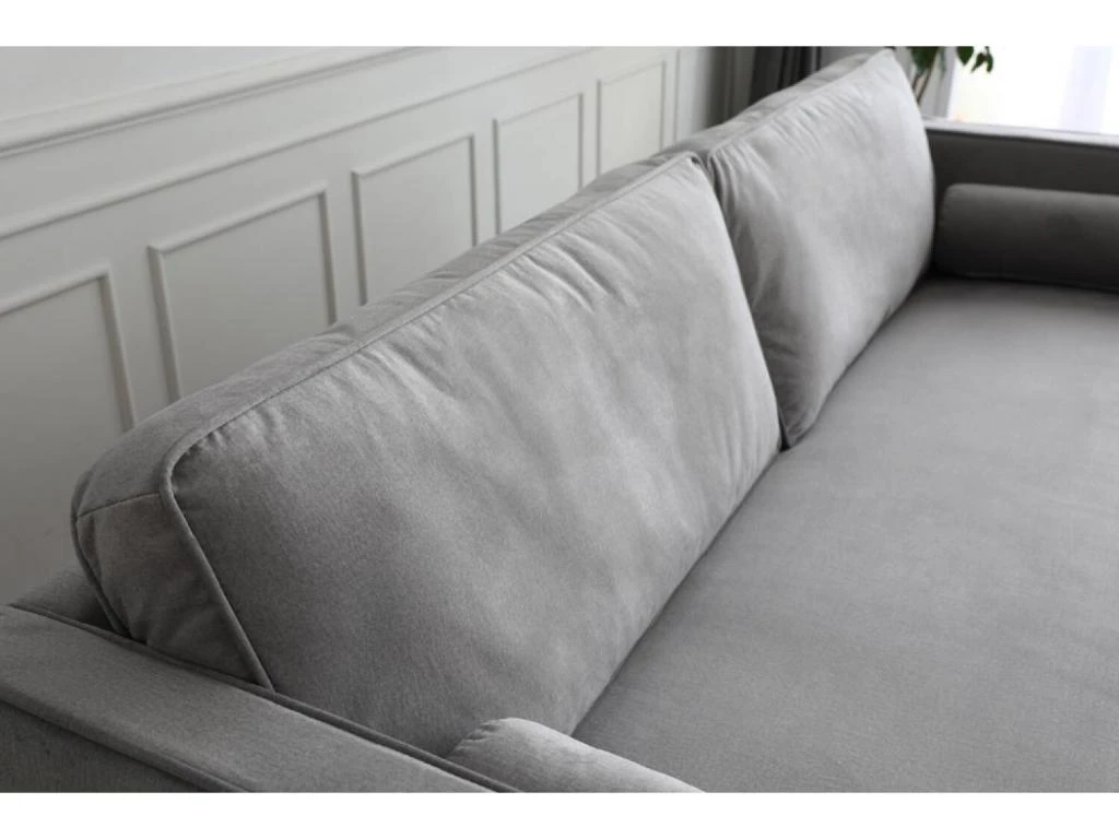 Nalha Gris Clair 3p Velours 6 Nalha Gris Clair 3p Velours – Image 6