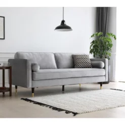 Nalha Gris Clair 3p Velours 18 Nalha Gris Clair 3p Velours -Promos Chesteris Boutique canape 15007937