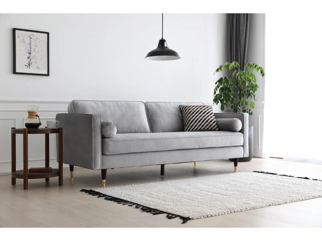 Nalha Gris Clair 3p Velours 9 Nalha Gris Clair 3p Velours – Image 9