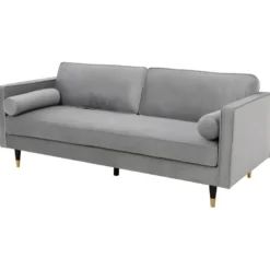 Nalha Gris Clair 3p Velours 19 Nalha Gris Clair 3p Velours -Promos Chesteris Boutique canape 15007939