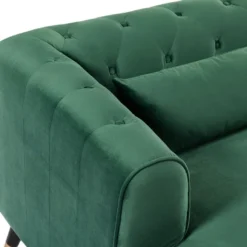 Canapé 3 Places En Velours Vert Sapin CAMBO 10 Canapé 3 Places En Velours Vert Sapin CAMBO -Promos Chesteris Boutique canape 15073201