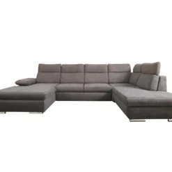 Canapé D'angle Gauche Panoramique Convertible En Tissu Anthracite SUNTER II -Promos Chesteris Boutique canape 15120857