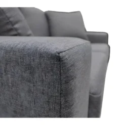 Canapé 3 Places En Tissu YUDO - Gris Anthracite -Promos Chesteris Boutique canape 15415 3