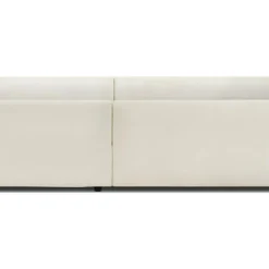 Canapé D'angle à Droite Convertible 3 Places Avec Coffre En Tissu Bouclé écru - Arty -Promos Chesteris Boutique canape 15785987