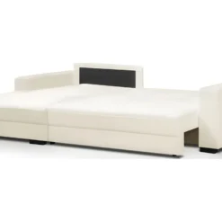 Canapé D'angle à Gauche Convertible 3 Places Avec Coffre En Tissu Bouclé écru - Arty 7 Canapé D'angle à Gauche Convertible 3 Places Avec Coffre En Tissu Bouclé écru - Arty -Promos Chesteris Boutique canape 15786025