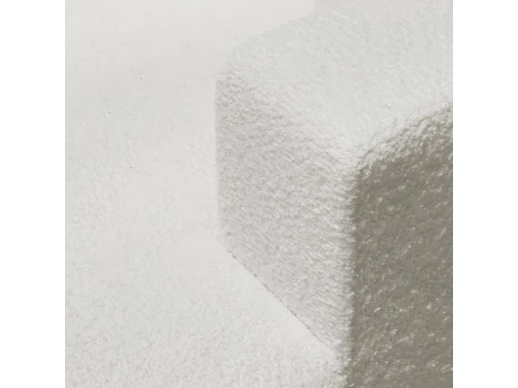 Canapé D'angle à Gauche Convertible 3 Places Avec Coffre En Tissu Bouclé écru - Arty 5 Canapé D'angle à Gauche Convertible 3 Places Avec Coffre En Tissu Bouclé écru - Arty – Image 5