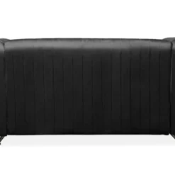 Canapé 2 Places Art Déco Edward Cadre En Métal Doré Et Velours Noir 7 Canapé 2 Places Art Déco Edward Cadre En Métal Doré Et Velours Noir -Promos Chesteris Boutique canape 15793095