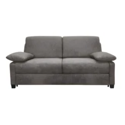 IMPALA BD Canapé Convertible 3 Places Taupe Matelas Simmons 140cm