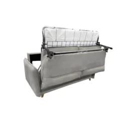 OLLIE Canapé Convertible 3 Places Taupe Matelas Dunlopillo 140cm -Promos Chesteris Boutique canape 15902715