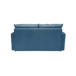 OLLIE Canapé Convertible 3 Places Bleu Matelas Dunlopillo 140cm -Promos Chesteris Boutique canape 15902893