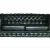 Canapé Chesterfield 3 Places BRENTON 100% Cuir De Buffle - Vert Empire