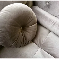 Canapé D'angle Brittish Velours Taupe Style Chesterfield 7 Canapé D'angle Brittish Velours Taupe Style Chesterfield -Promos Chesteris Boutique canape 15932219