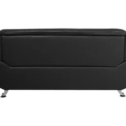Canapé 3 Places En Cuir PU Noir LEIRA -Promos Chesteris Boutique canape 16177661