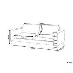 Canapé 3 Places En Velours Bleu Clair VADSTENA 12 Canapé 3 Places En Velours Bleu Clair VADSTENA -Promos Chesteris Boutique canape 16182165