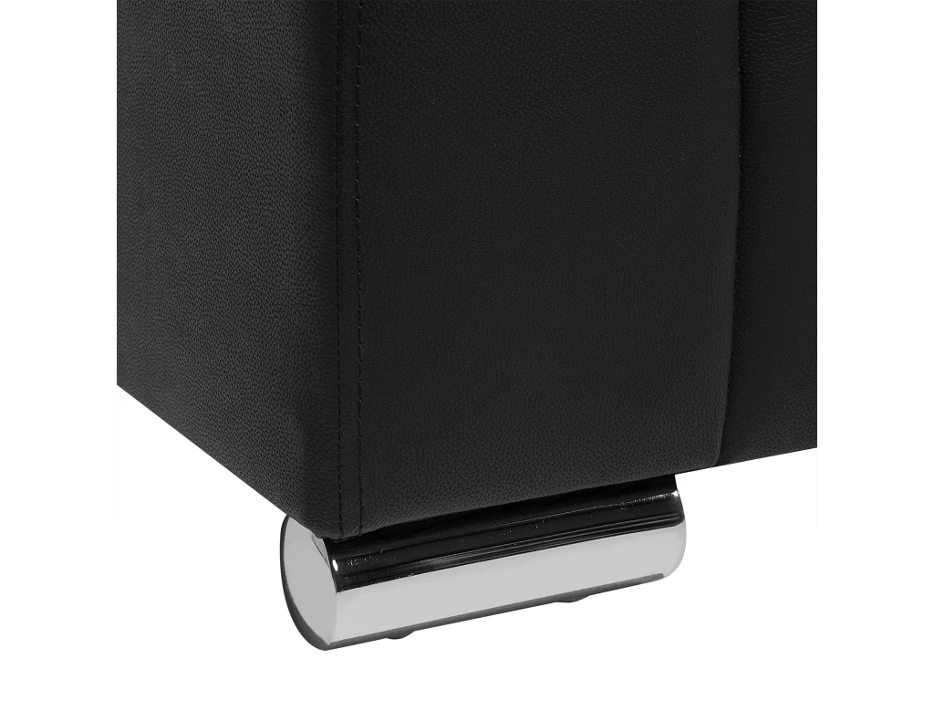 Canapé 2 Places En Cuir Noir HELSINKI 8 Canapé 2 Places En Cuir Noir HELSINKI – Image 8