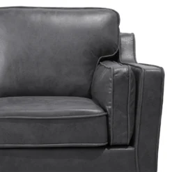 Canapé 2 Places En Cuir PU Gris LOKKA -Promos Chesteris Boutique canape 16183481