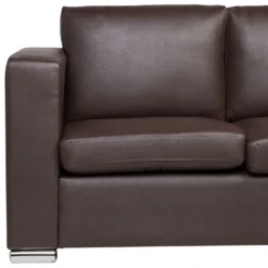 Canapé 2 Places En Cuir Marron HELSINKI 14 Canapé 2 Places En Cuir Marron HELSINKI -Promos Chesteris Boutique canape 16185995