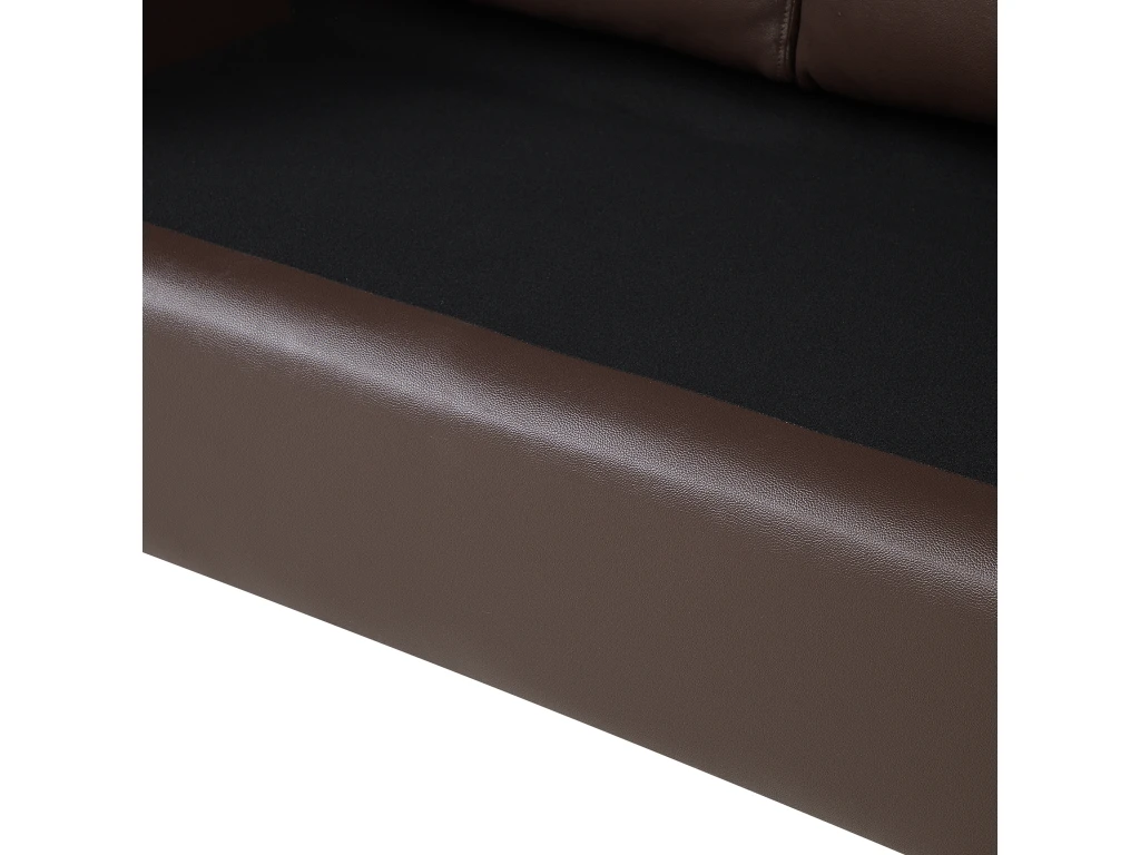 Canapé 2 Places En Cuir Marron HELSINKI 7 Canapé 2 Places En Cuir Marron HELSINKI – Image 7