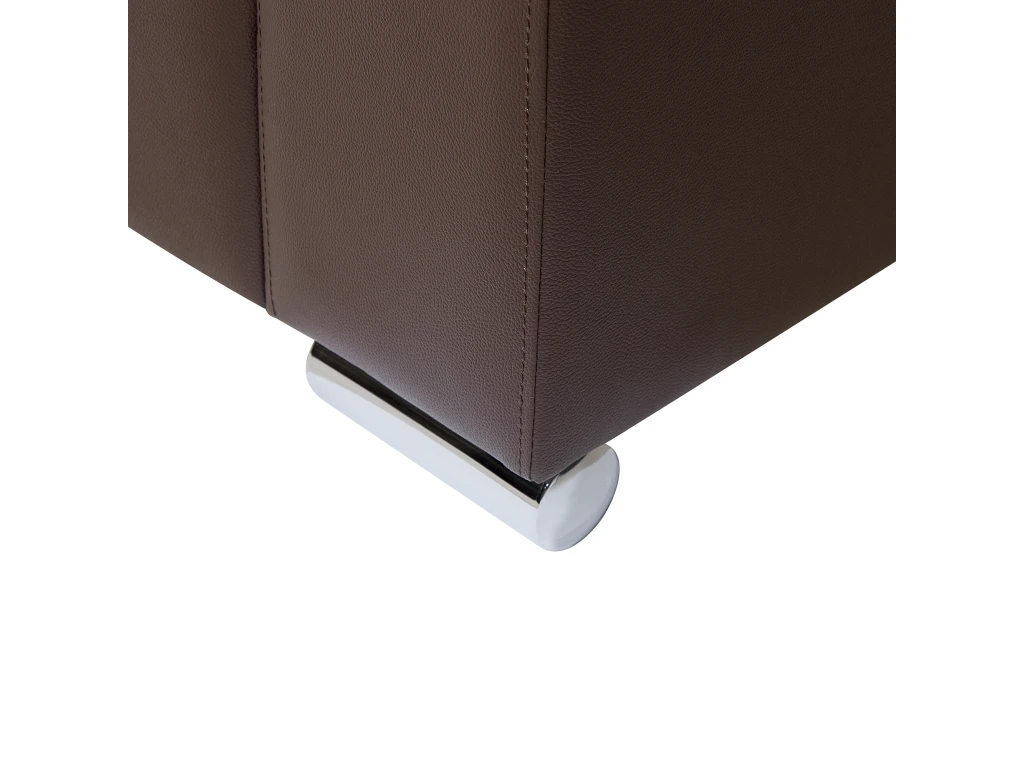 Canapé 2 Places En Cuir Marron HELSINKI 8 Canapé 2 Places En Cuir Marron HELSINKI – Image 8