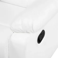 Canapé 2 Places En Cuir PU Blanc Avec Position Réglable BERGEN -Promos Chesteris Boutique canape 16187045