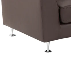 Canapé Circulaire Modulable En Cuir Vrai Et Cuir PU Marron ROTUNDE 13 Canapé Circulaire Modulable En Cuir Vrai Et Cuir PU Marron ROTUNDE -Promos Chesteris Boutique canape 16419773