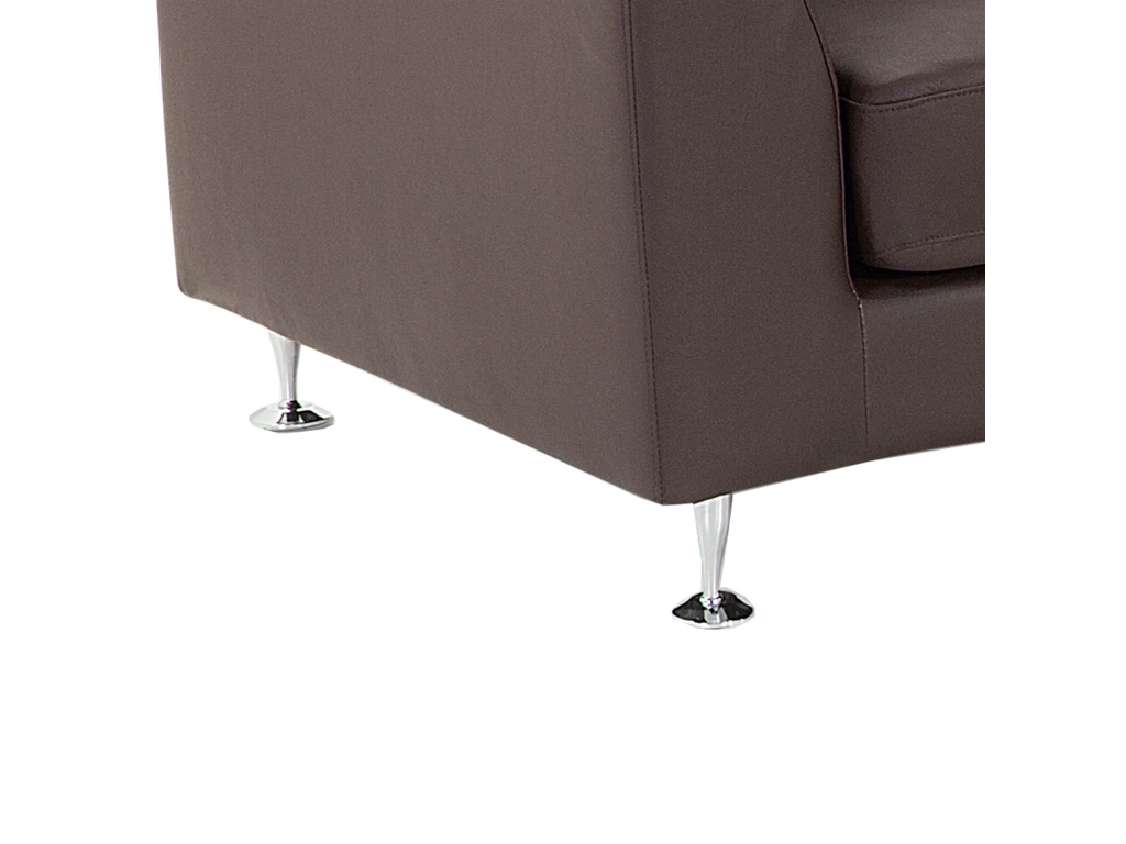 Canapé Circulaire Modulable En Cuir Vrai Et Cuir PU Marron ROTUNDE 7 Canapé Circulaire Modulable En Cuir Vrai Et Cuir PU Marron ROTUNDE – Image 7