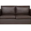 Canapé 3 Places En Cuir Marron HELSINKI