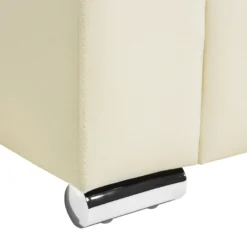 Canapé 3 Places En Cuir Beige HELSINKI -Promos Chesteris Boutique canape 16421645