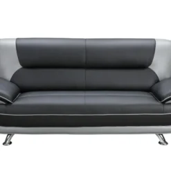 Canapé 3 Places En Simili NIGEL - Bicolore Noir Et Gris 12 Canapé 3 Places En Simili NIGEL - Bicolore Noir Et Gris -Promos Chesteris Boutique canape 165520