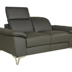 Canapé 2 Places Fixe En Cuir SPARTE - Anthracite 6 Canapé 2 Places Fixe En Cuir SPARTE - Anthracite -Promos Chesteris Boutique canape 1655445