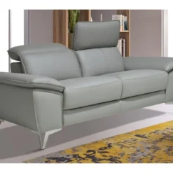 Canapé 2 Places Fixe En Cuir SPARTE - Taupe