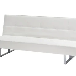 Canapé-lit 3 Places En Cuir PU Blanc DERBY 13 Canapé-lit 3 Places En Cuir PU Blanc DERBY -Promos Chesteris Boutique canape 16646645