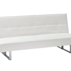 Canapé-lit 3 Places En Cuir PU Blanc DERBY 14 Canapé-lit 3 Places En Cuir PU Blanc DERBY -Promos Chesteris Boutique canape 16646647