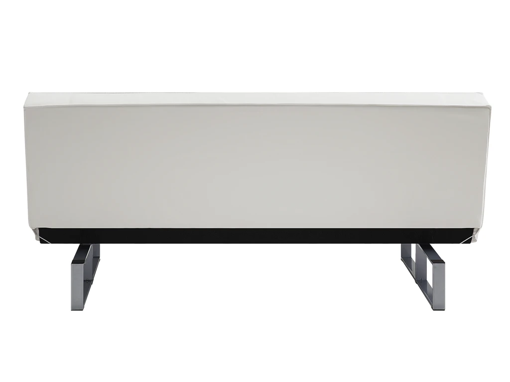 Canapé-lit 3 Places En Cuir PU Blanc DERBY 7 Canapé-lit 3 Places En Cuir PU Blanc DERBY – Image 7