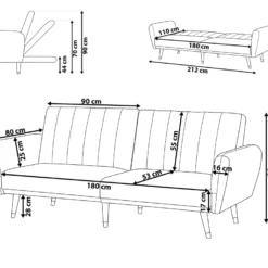 Canapé Convertible 3 Places En Velours Bleu Marine VIMMERBY 12 Canapé Convertible 3 Places En Velours Bleu Marine VIMMERBY -Promos Chesteris Boutique canape 16647409